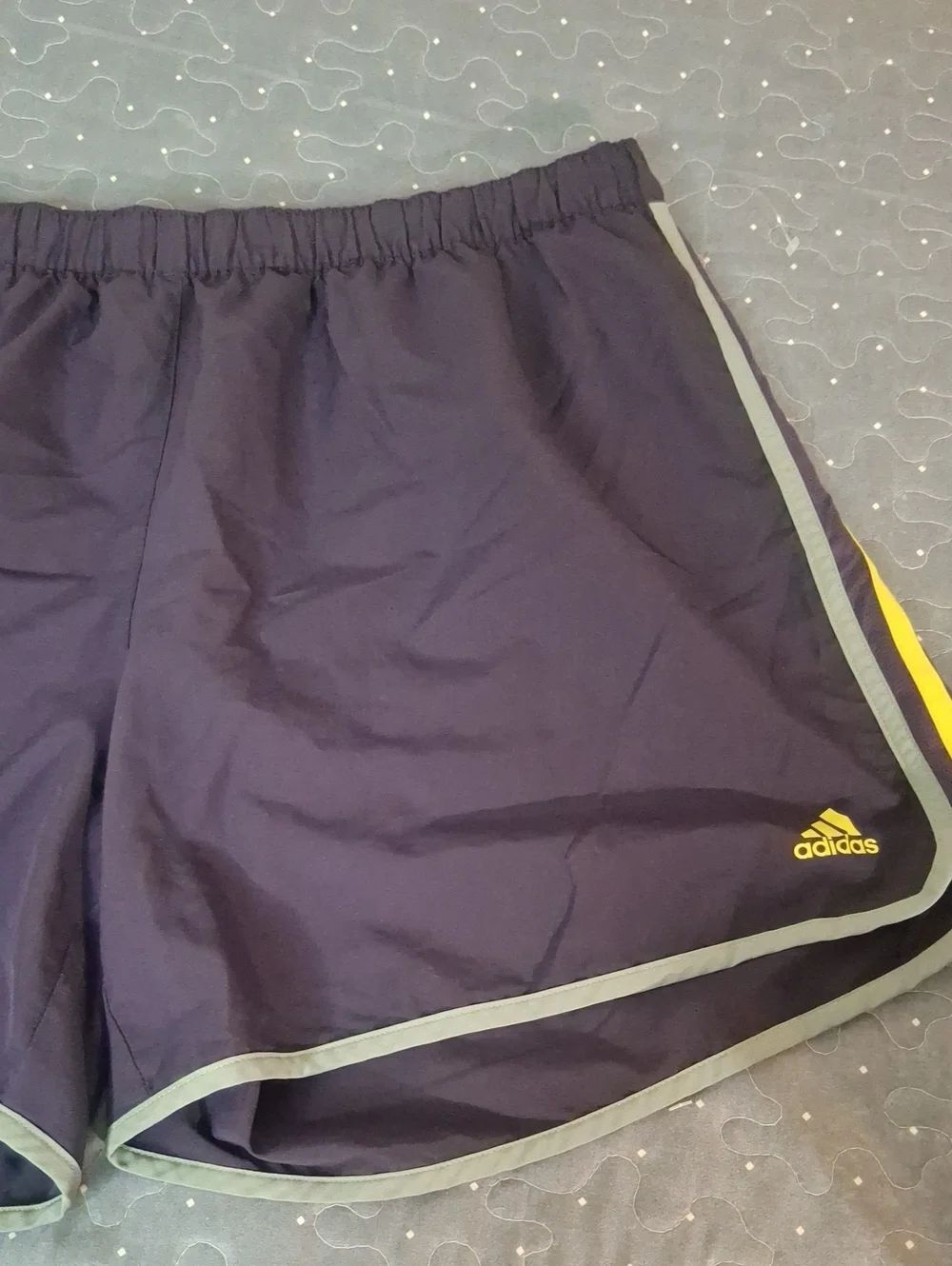 adidas Marathon 10 Purple Shorts with Gray Trim size XL